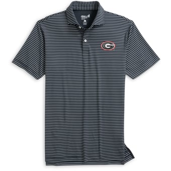 Men's johnnie-O  Black Georgia Bulldogs Beau Striped Polo