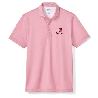 Men's johnnie-O  Crimson Alabama Crimson Tide Hex Polo