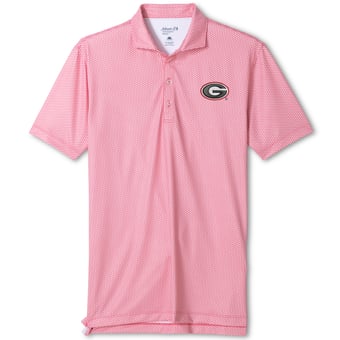 Men's johnnie-O  Red Georgia Bulldogs Hex Polo