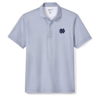 Men's johnnie-O  Blue Notre Dame Fighting Irish Hex Polo