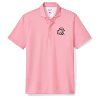Men's johnnie-O  Scarlet Ohio State Buckeyes Hex Polo