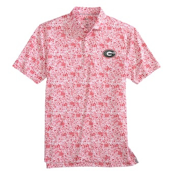 Men's johnnie-O  Red Georgia Bulldogs Tailgater 2.0 Polo