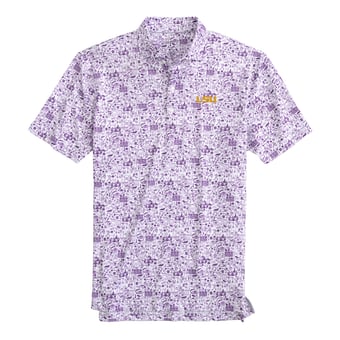 Men's johnnie-O  Purple LSU Tigers Tailgater 2.0 Polo