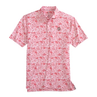 Men's johnnie-O  Scarlet Ohio State Buckeyes Tailgater 2.0 Polo
