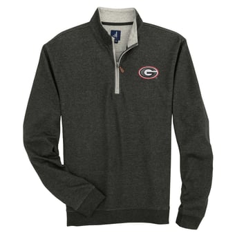 Men's johnnie-O  Black Georgia Bulldogs Sully Quarter-Zip Pullover