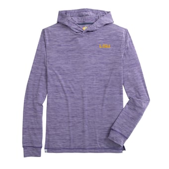 Men's johnnie-O  Purple LSU Tigers Talon Long Sleeve Hooded T-Shirt