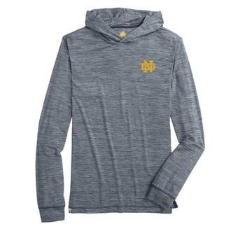Men's johnnie-O  Navy Notre Dame Fighting Irish Talon Long Sleeve Hooded T-Shirt