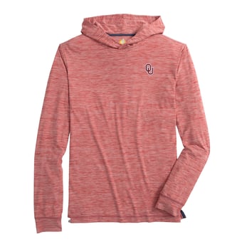 Men's johnnie-O  Crimson Oklahoma Sooners Talon Long Sleeve Hooded T-Shirt
