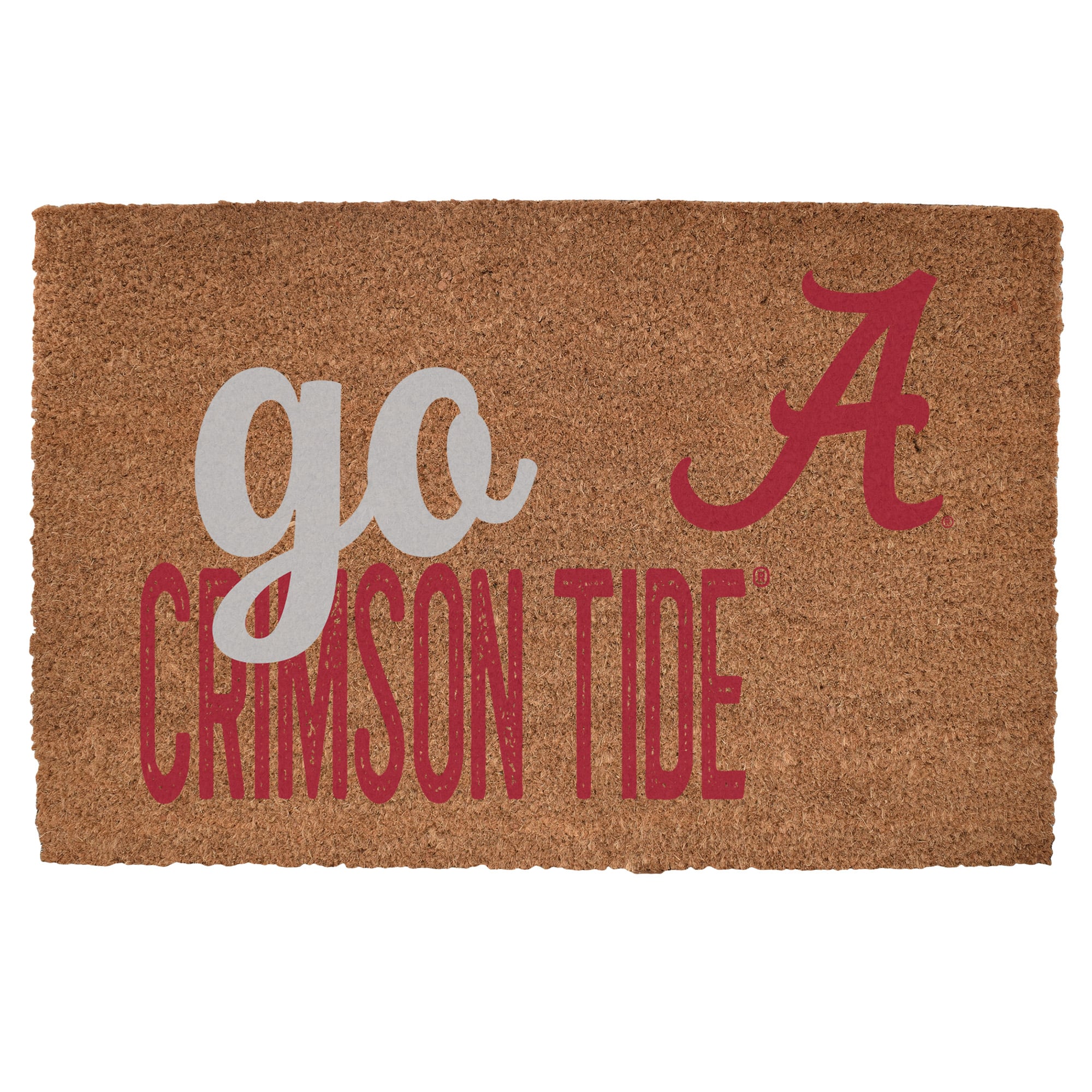Alabama Crimson Tide 20" x 30" Go Team Coir Door Mat
