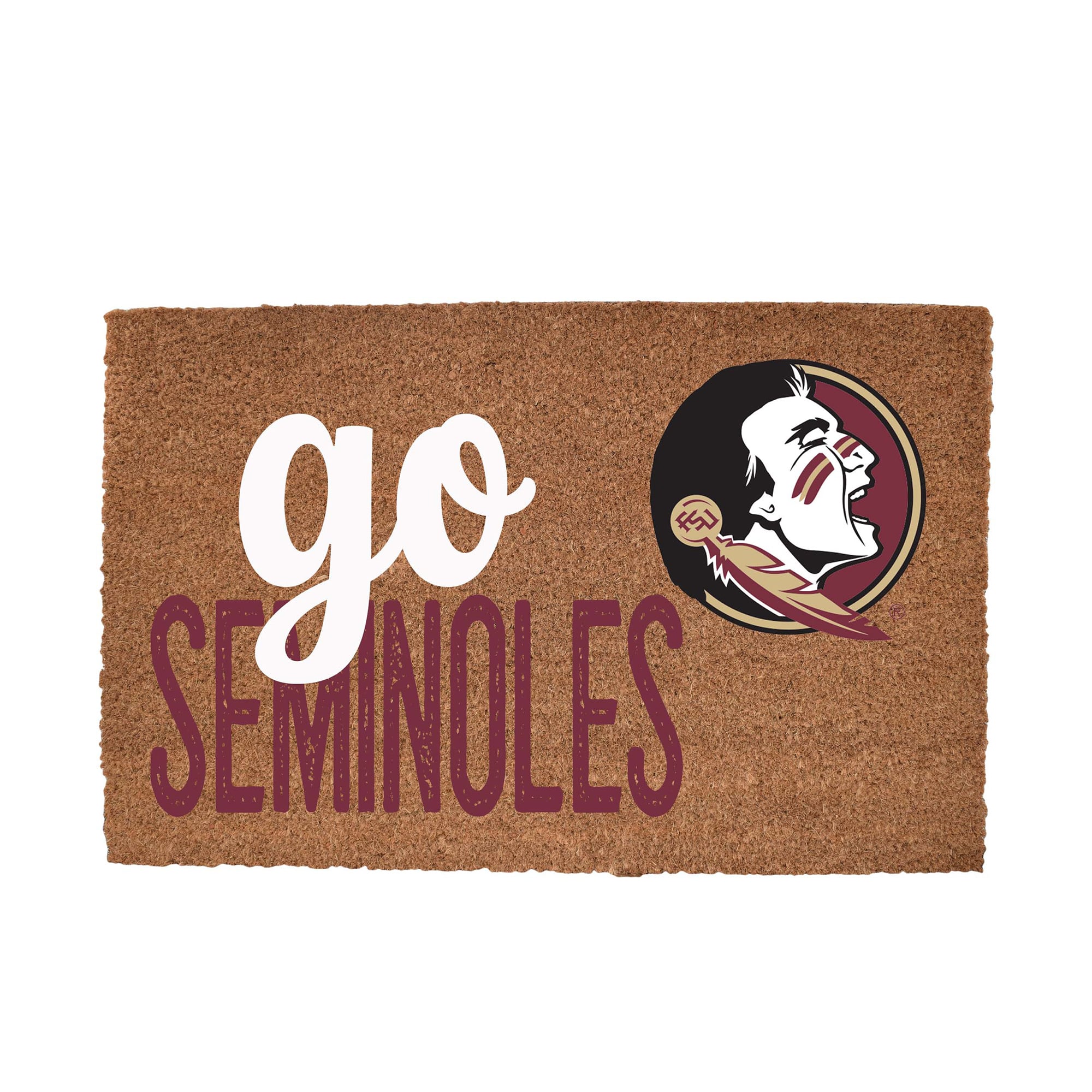 Florida State Seminoles 20" x 30" Go Team Coir Door Mat