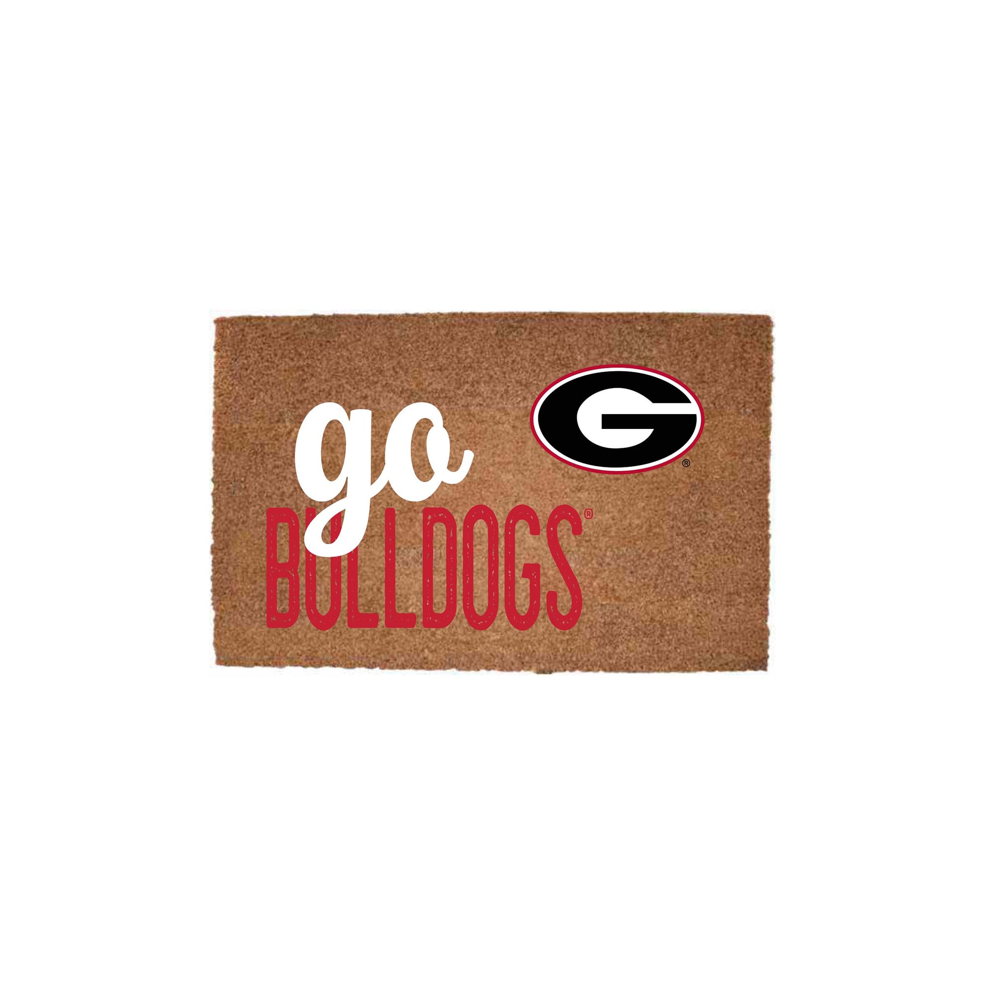 Georgia Bulldogs 20" x 30" Go Team Coir Door Mat