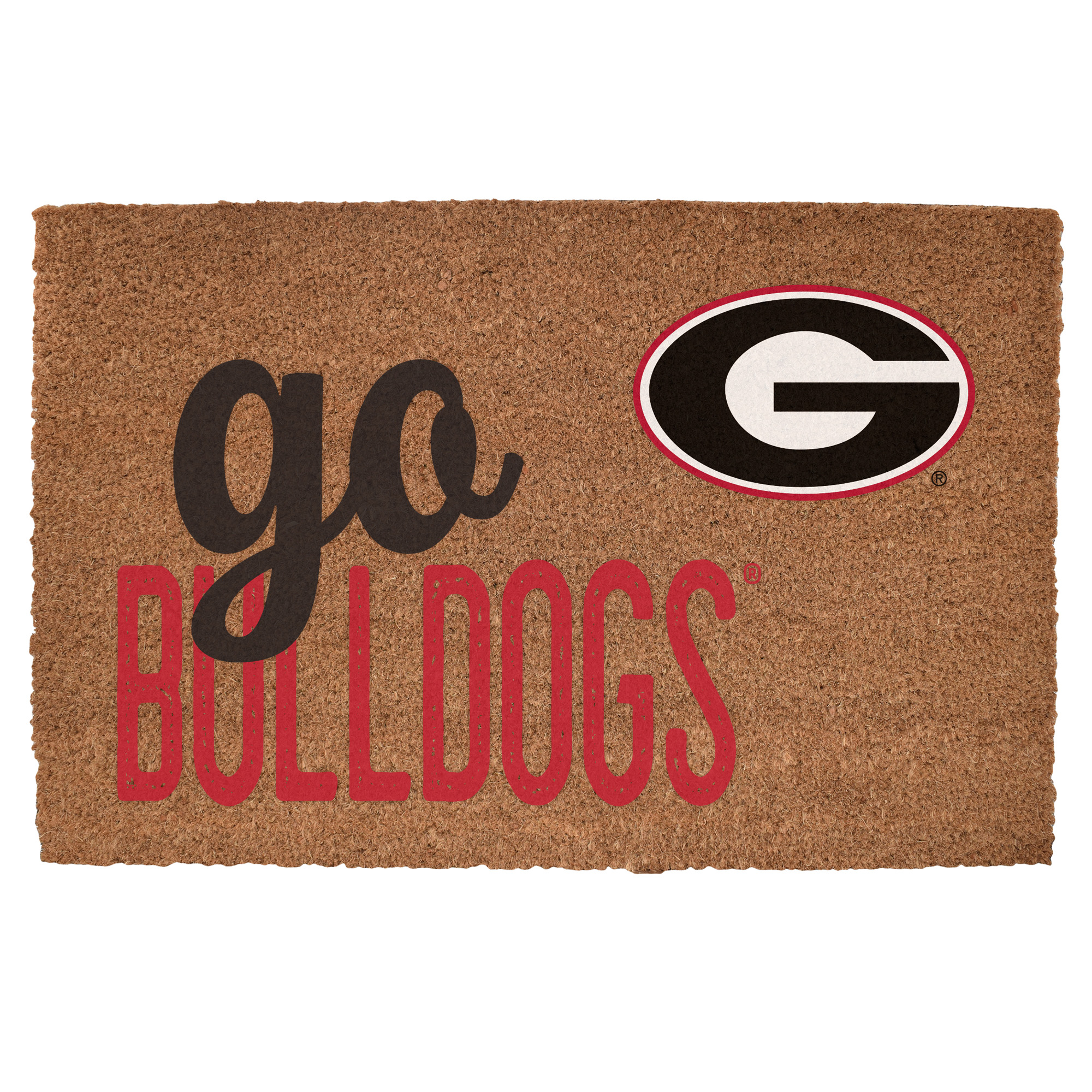 Georgia Bulldogs 20" x 30" Go Team Coir Door Mat
