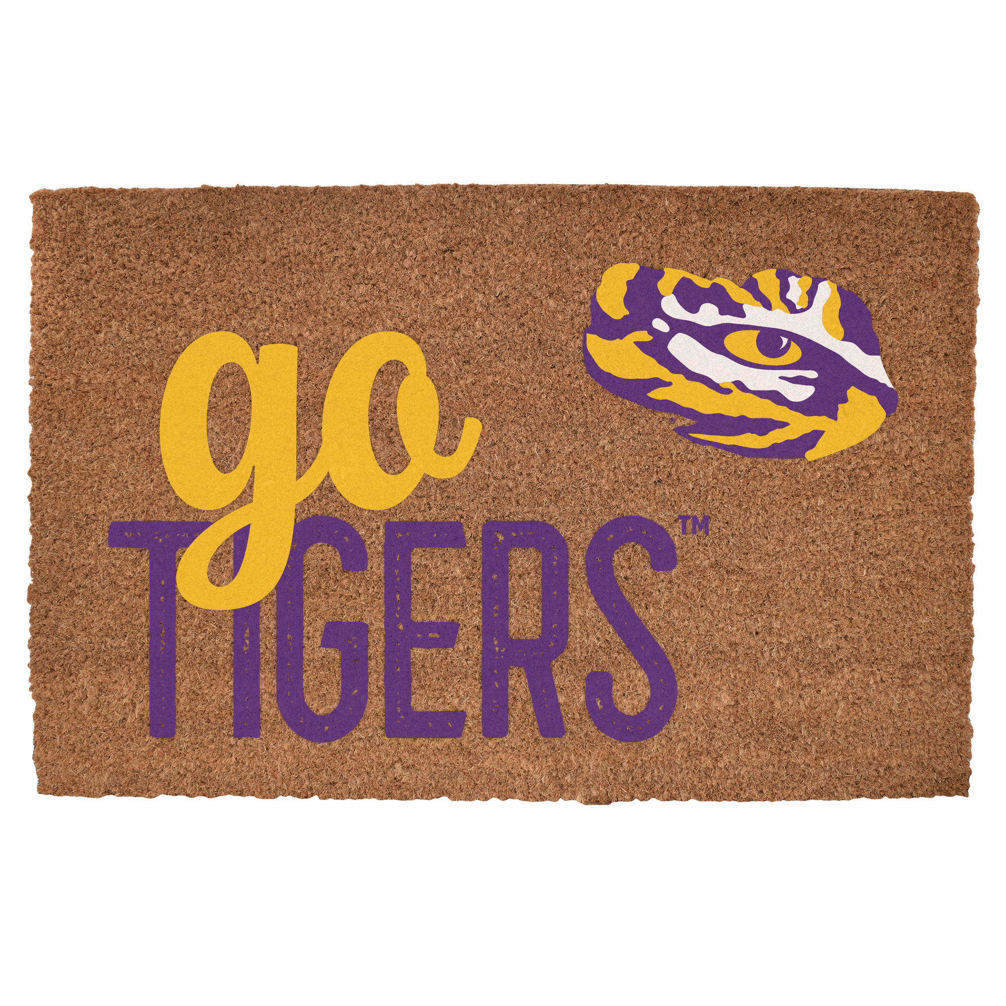 LSU Tigers 20" x 30" Go Team Coir Door Mat