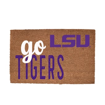 LSU Tigers 20" x 30" Go Team Coir Door Mat