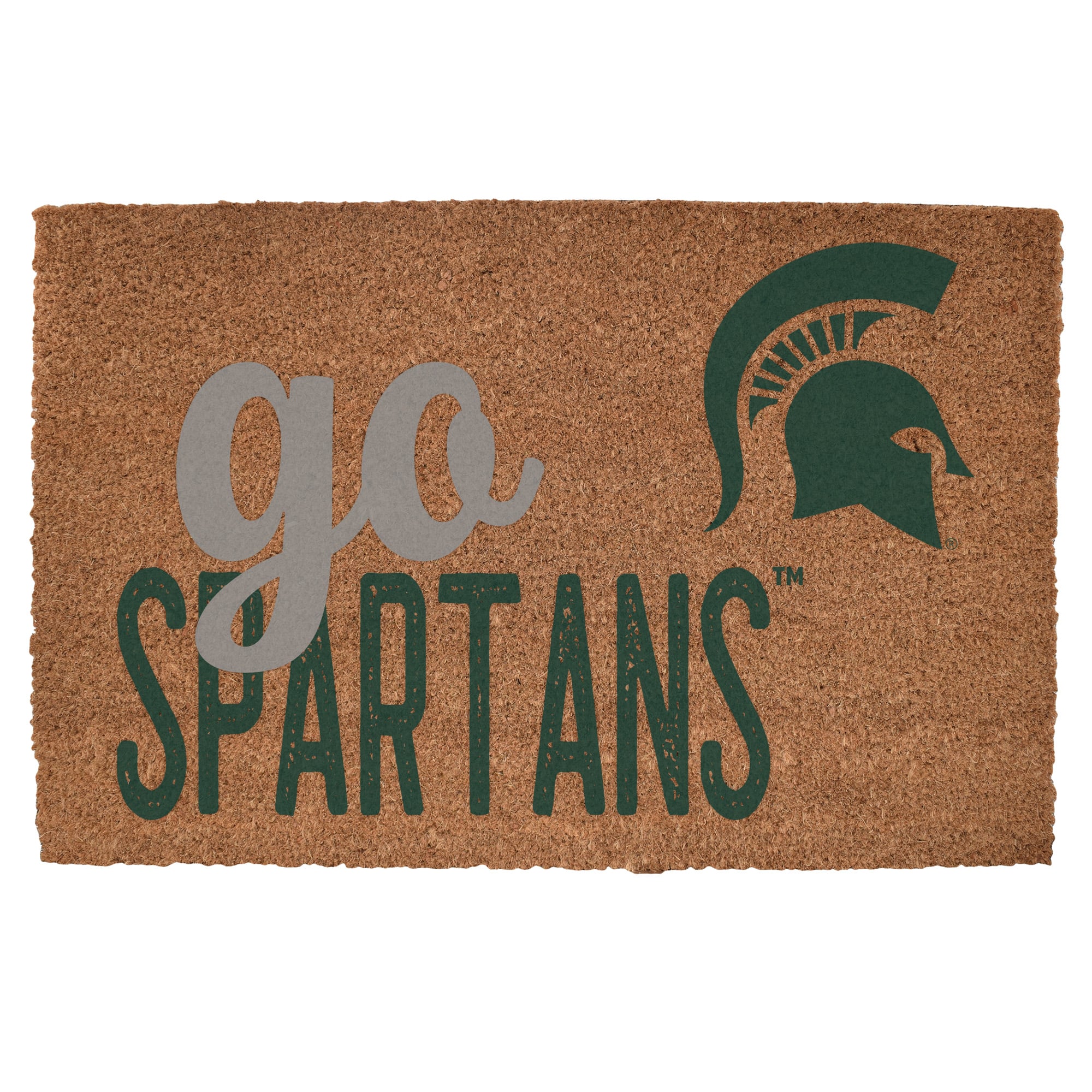 Michigan State Spartans 20" x 30" Go Team Coir Door Mat