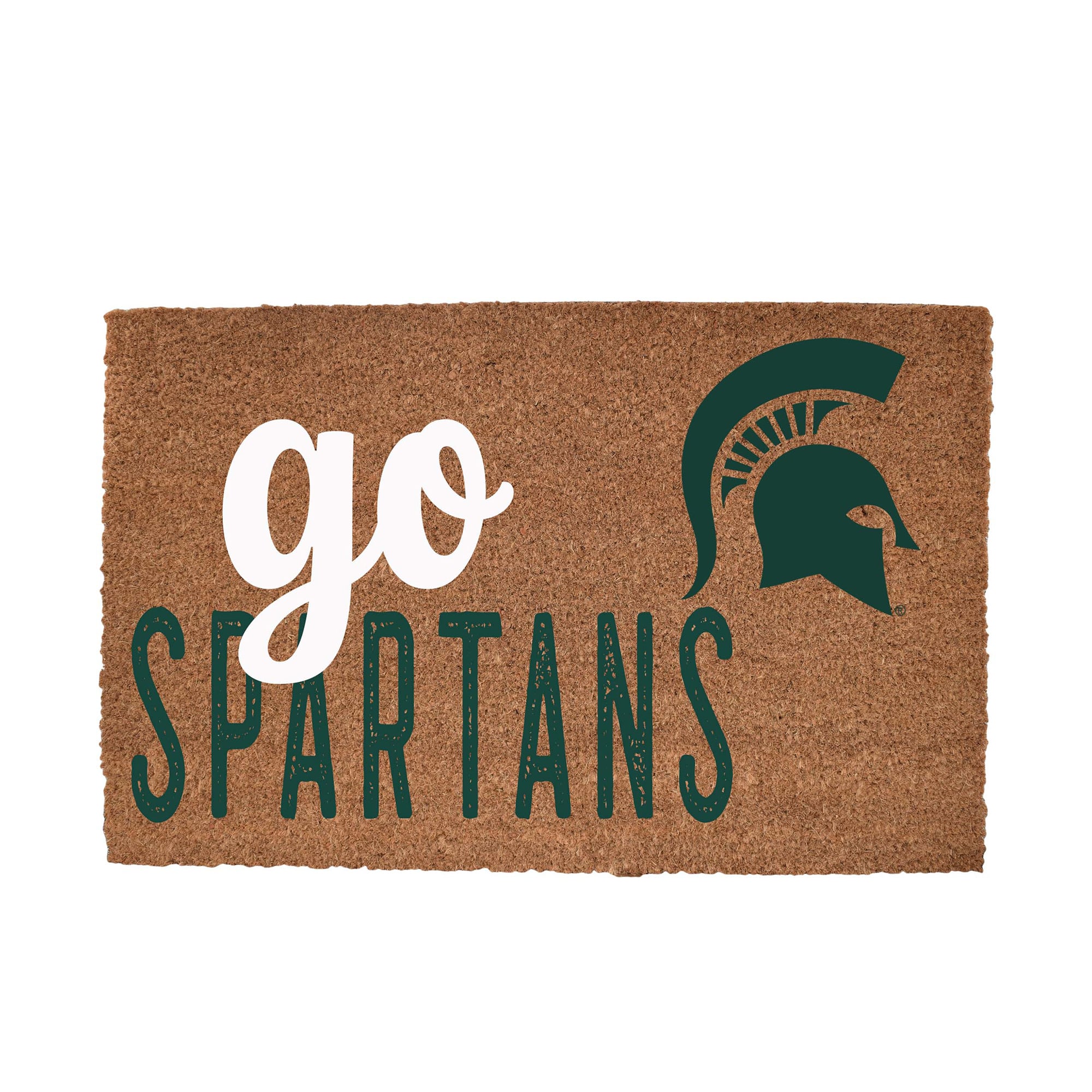 Michigan State Spartans 20" x 30" Go Team Coir Door Mat