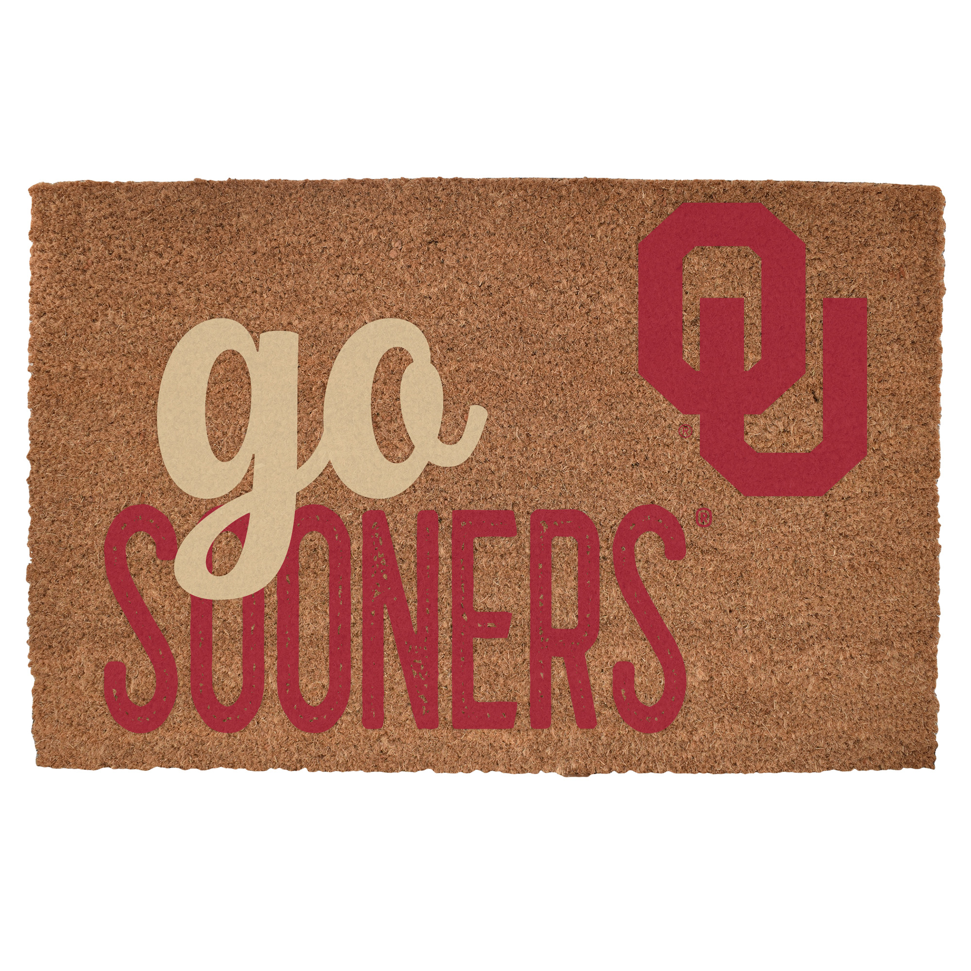 Oklahoma Sooners 20" x 30" Go Team Coir Door Mat