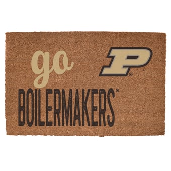 Purdue Boilermakers 20" x 30" Go Team Coir Door Mat