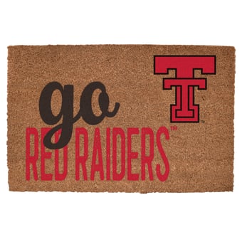 Texas Tech Red Raiders 20" x 30" Go Team Coir Door Mat
