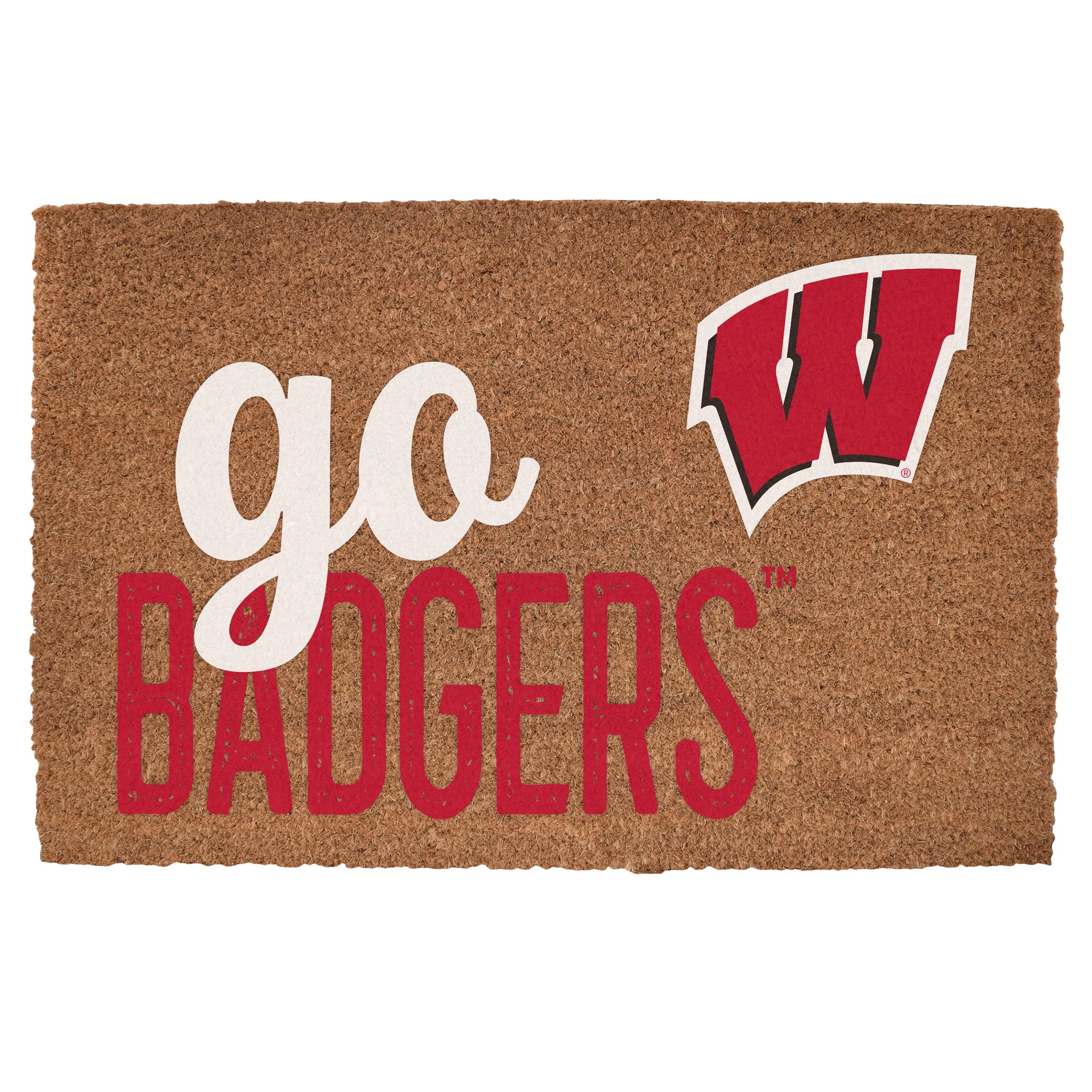 Wisconsin Badgers 20" x 30" Go Team Coir Door Mat