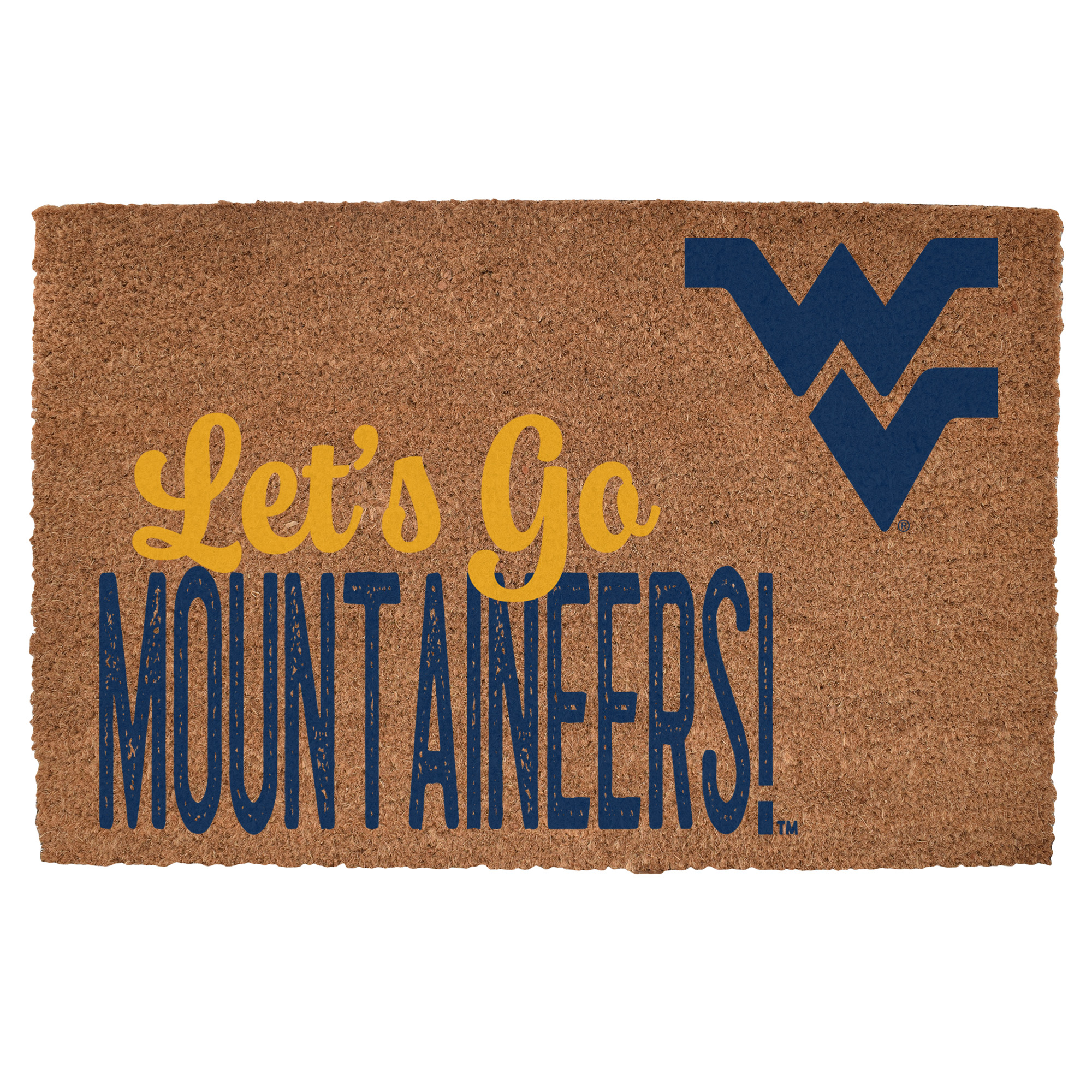 West Virginia Mountaineers 20" x 30" Go Team Coir Door Mat