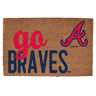 Atlanta Braves 20" x 30" Go Team Coir Door Mat