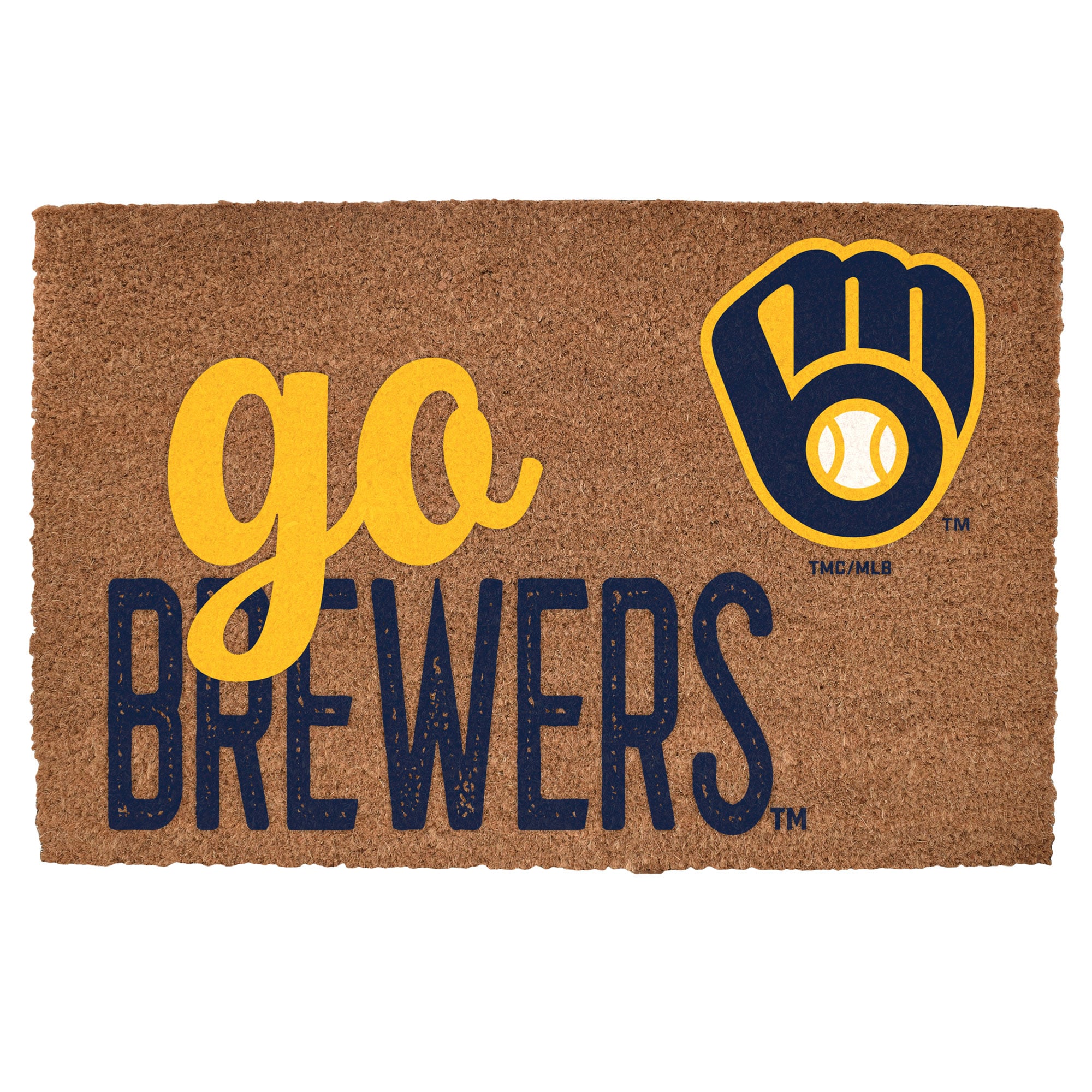 Milwaukee Brewers 20" x 30" Go Team Coir Door Mat