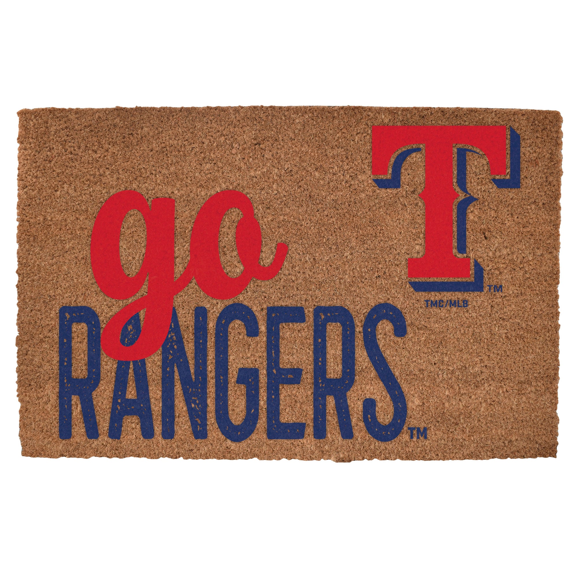 Texas Rangers 20" x 30" Go Team Coir Door Mat