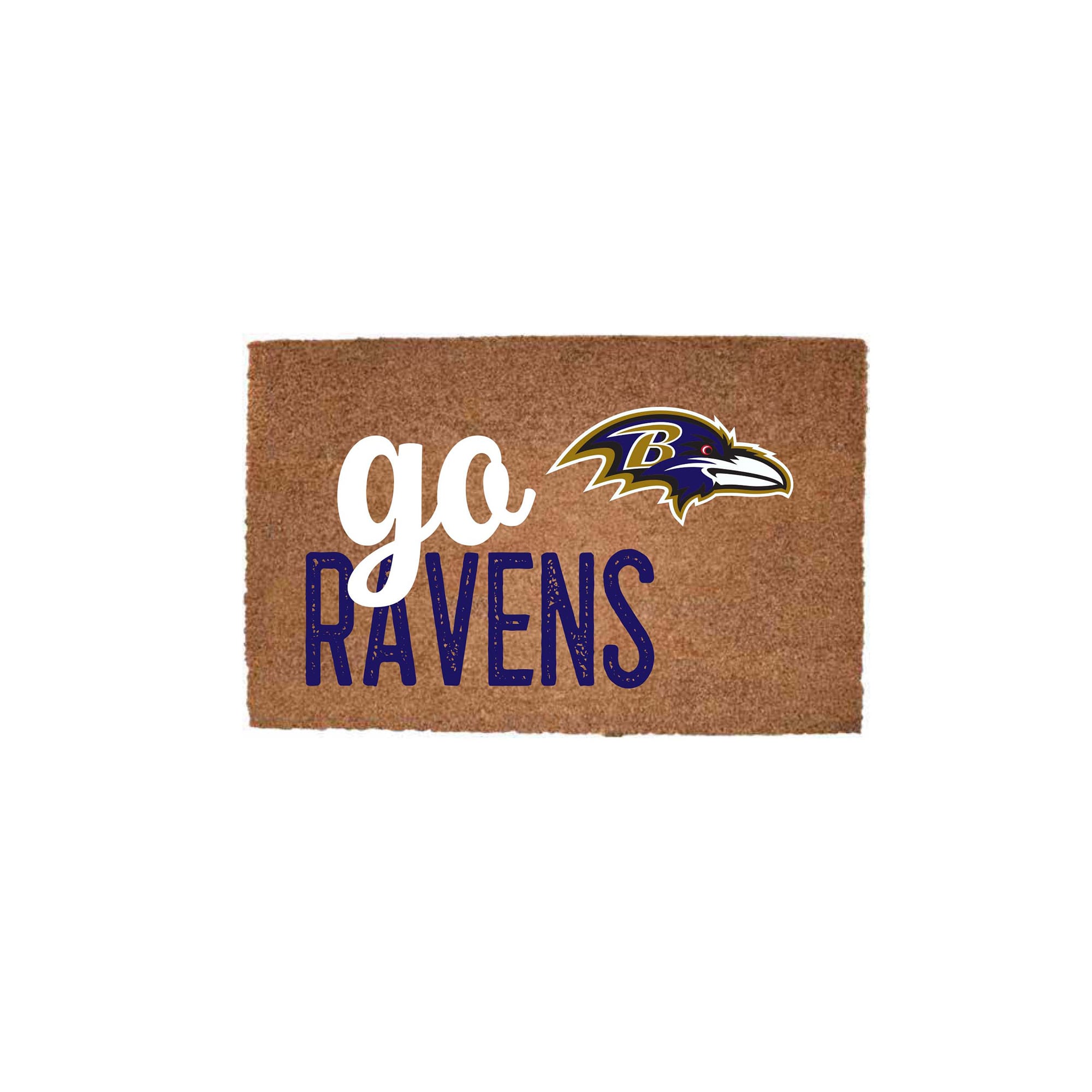 Baltimore Ravens 20″ x 30″ Go Team Coir Door Mat Baltimore Ravens 20″ x 30″ Go Team Coir Door Mat