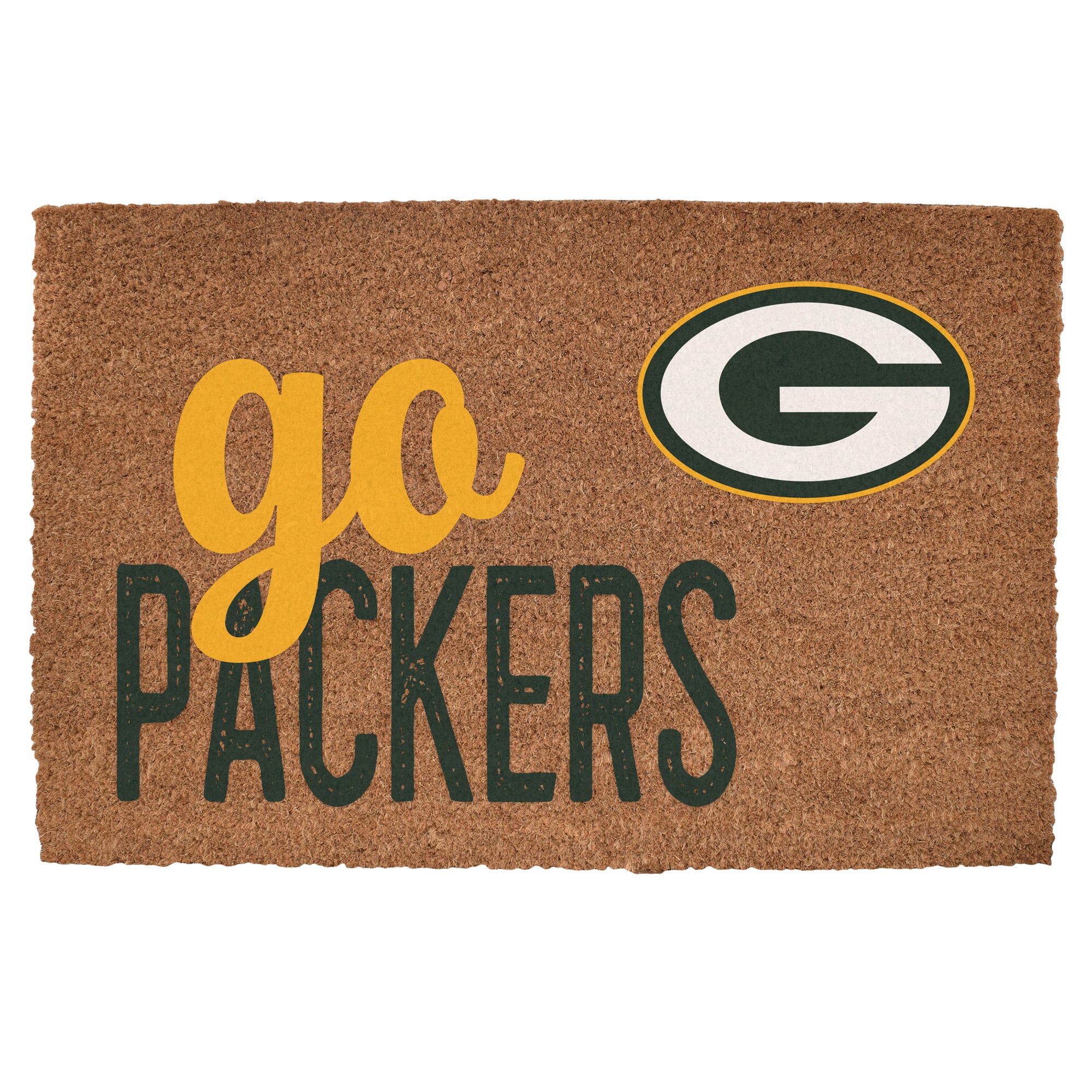 Green Bay Packers 20" x 30" Go Team Coir Door Mat