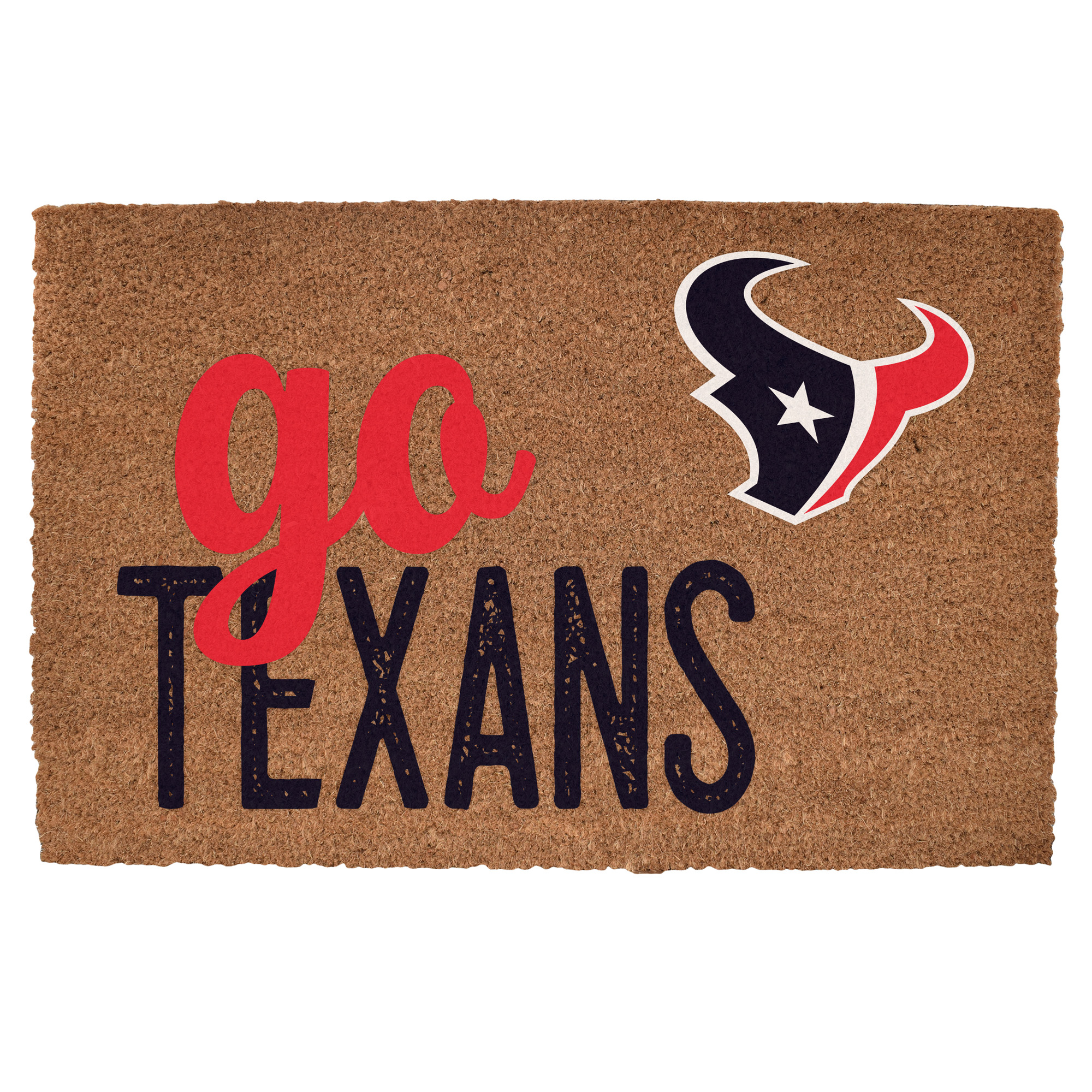 Houston Texans 20" x 30" Go Team Coir Door Mat