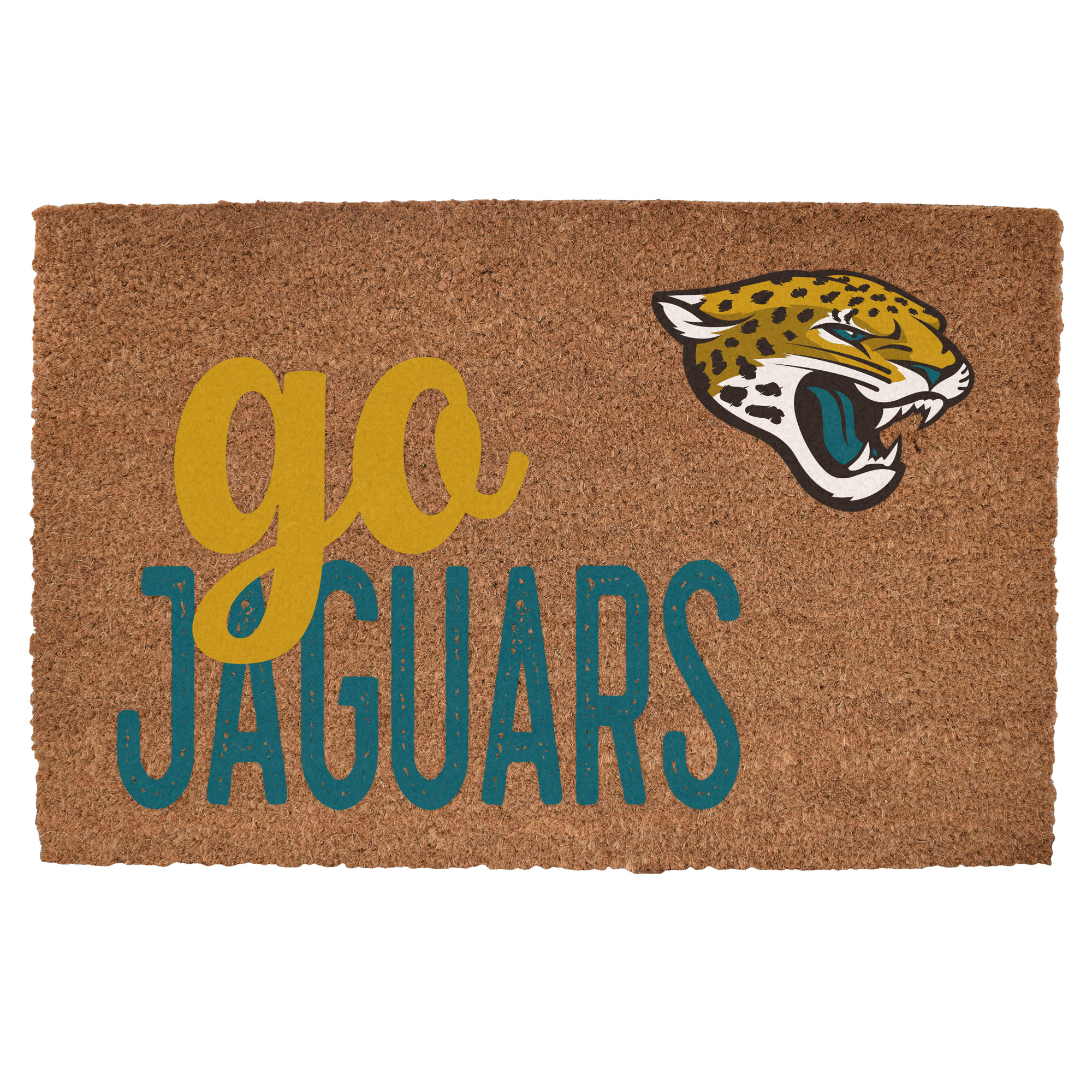Jacksonville Jaguars 20" x 30" Go Team Coir Door Mat