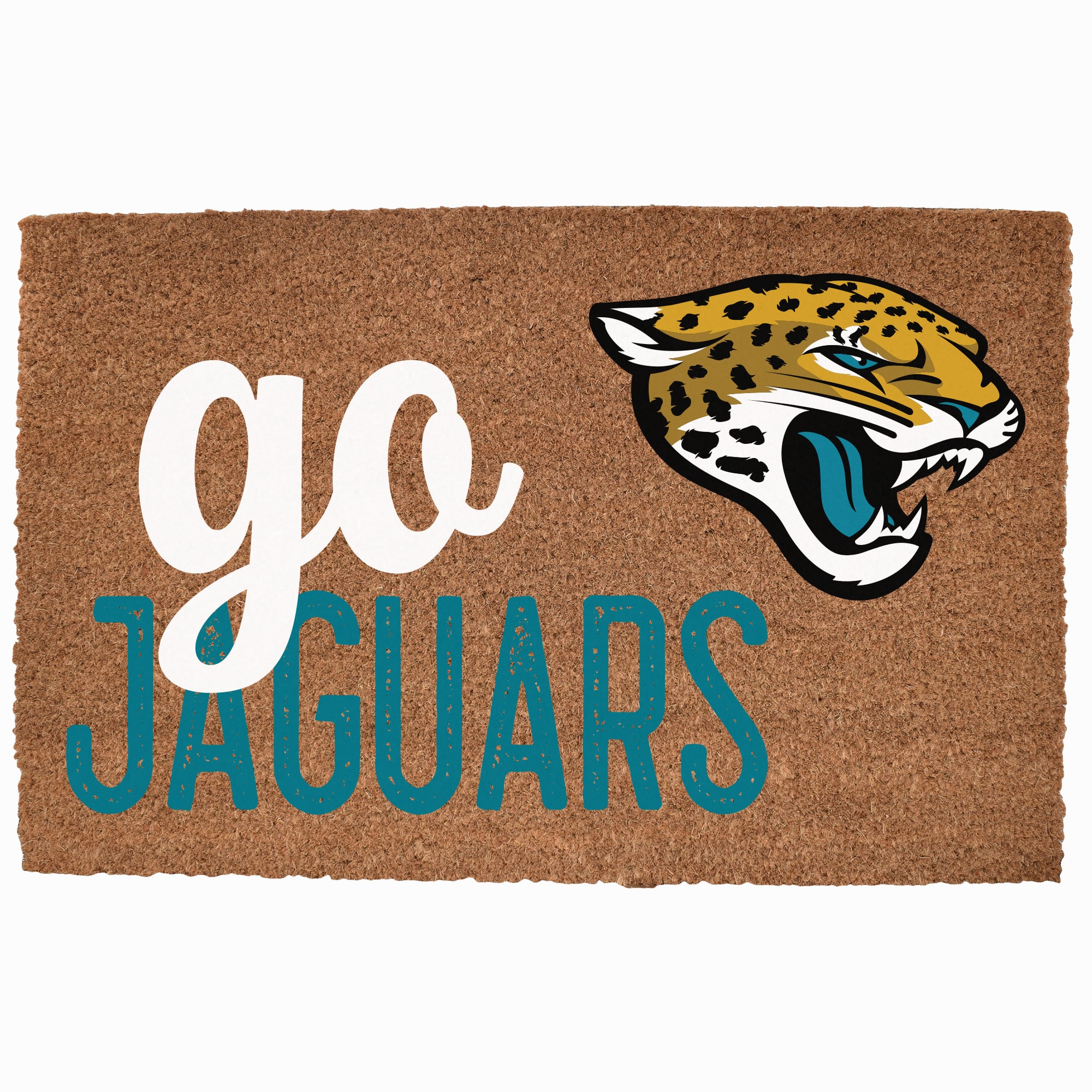 Jacksonville Jaguars 20" x 30" Go Team Coir Door Mat
