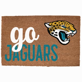 Jacksonville Jaguars 20" x 30" Go Team Coir Door Mat
