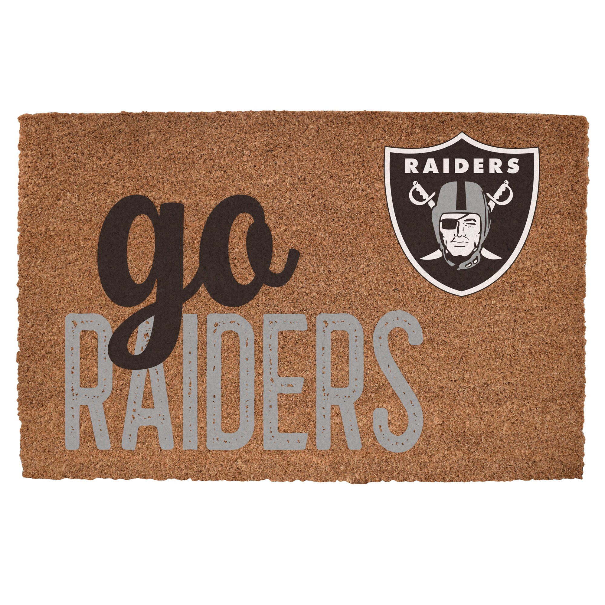 Las Vegas Raiders 20" x 30" Go Team Coir Door Mat
