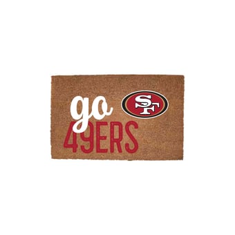 San Francisco 49ers 20" x 30" Go Team Coir Door Mat