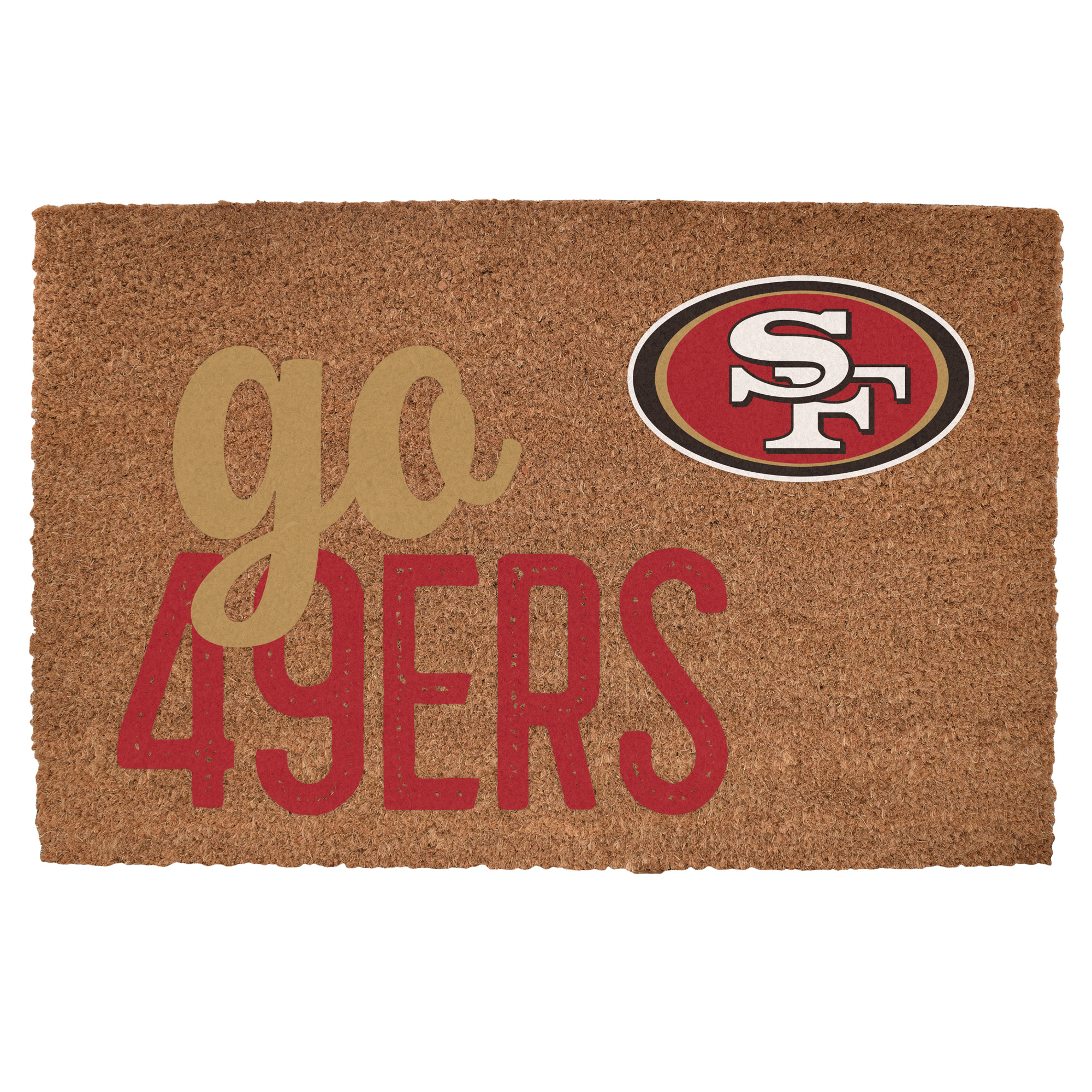 San Francisco 49ers 20" x 30" Go Team Coir Door Mat