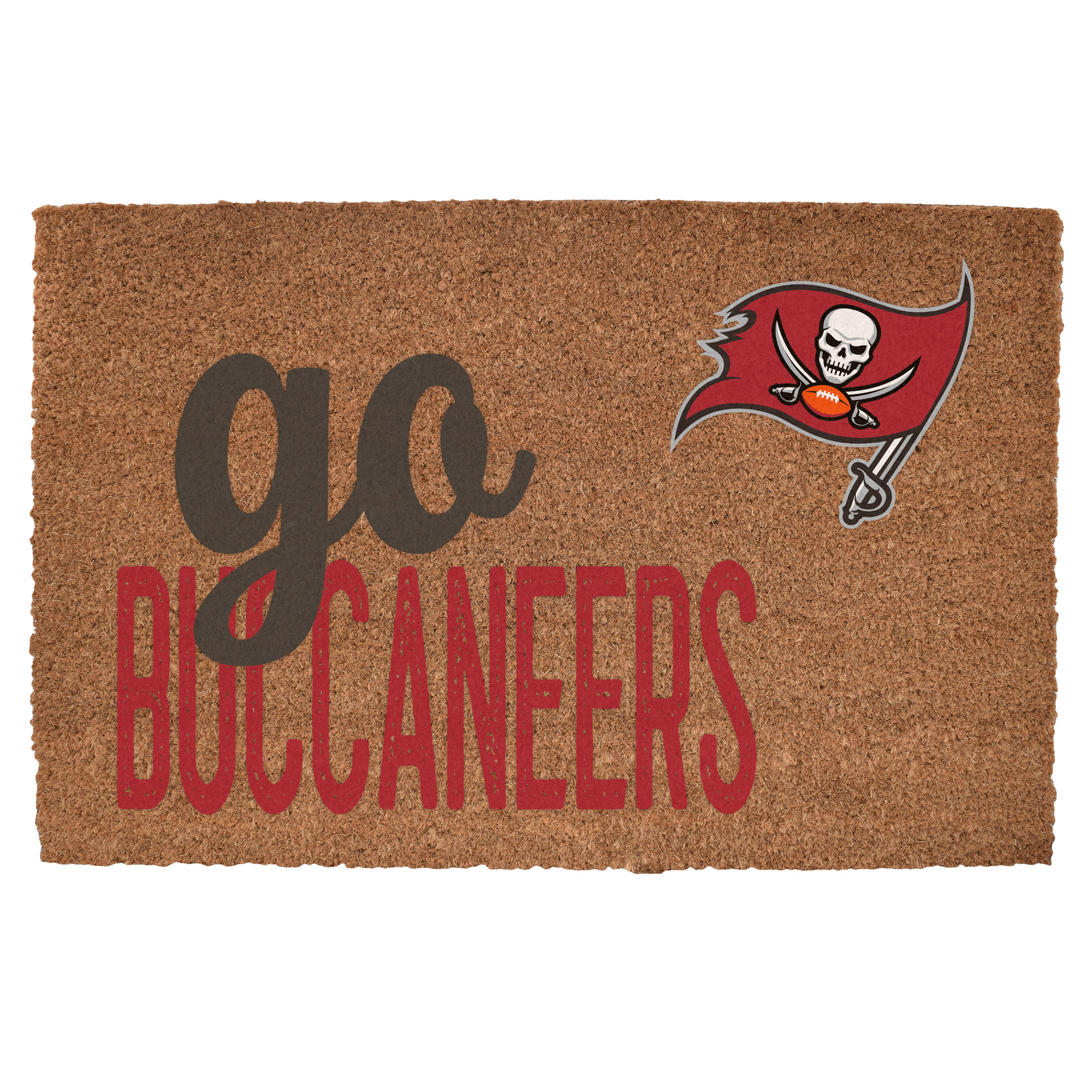 Tampa Bay Buccaneers 20" x 30" Go Team Coir Door Mat
