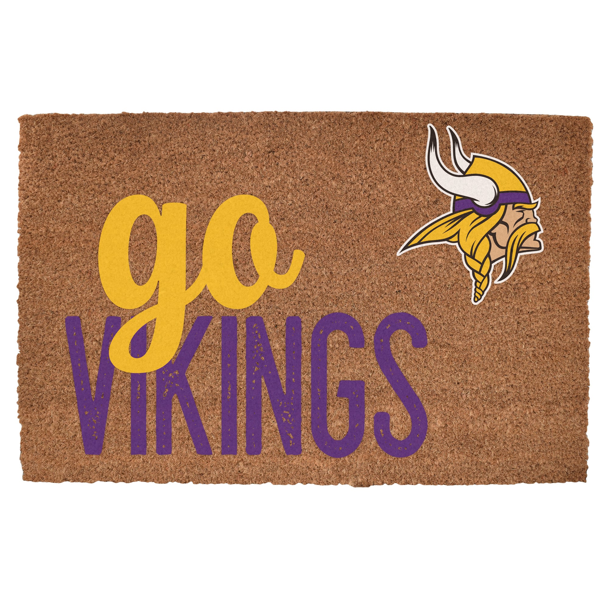Minnesota Vikings 20" x 30" Go Team Coir Door Mat