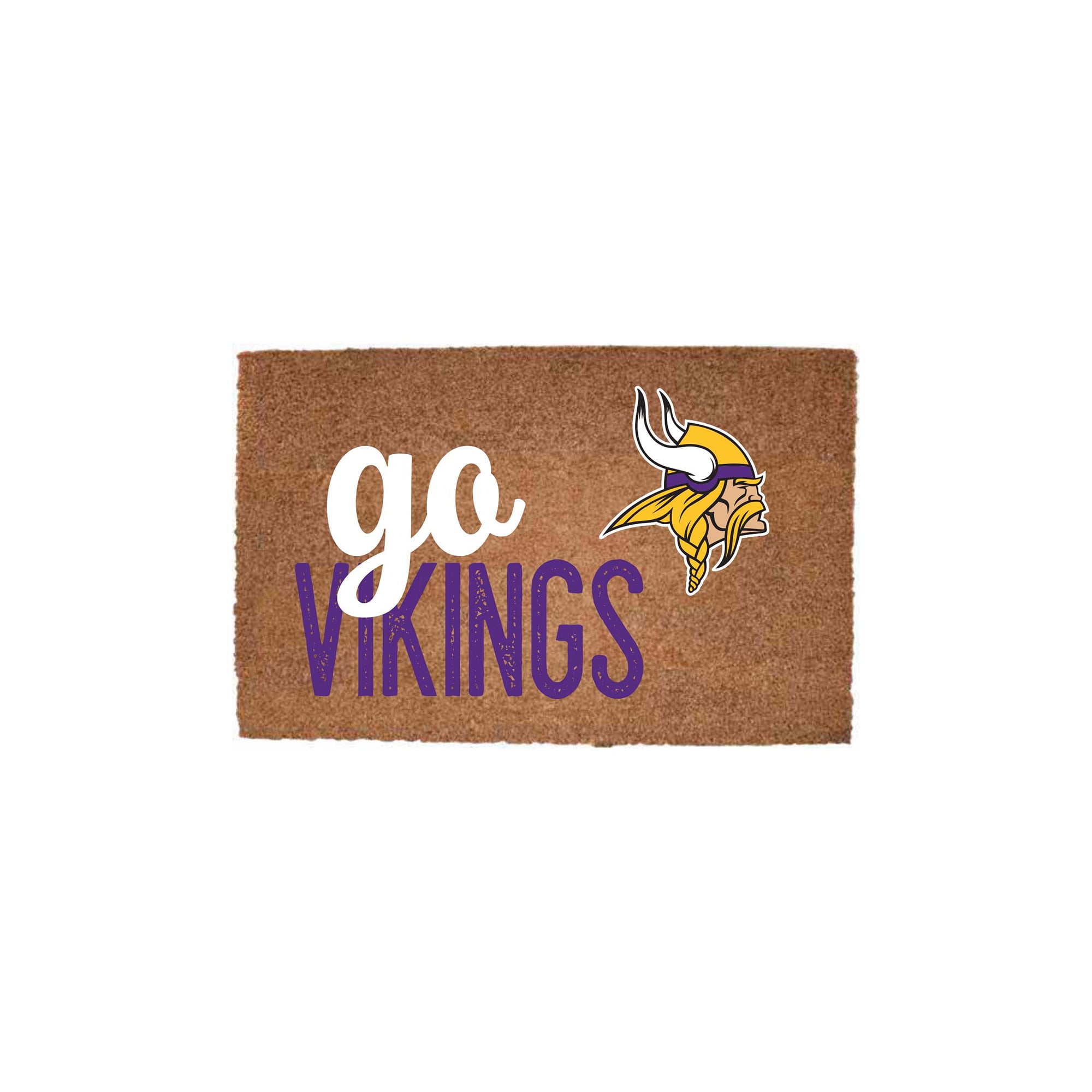 Minnesota Vikings 20" x 30" Go Team Coir Door Mat