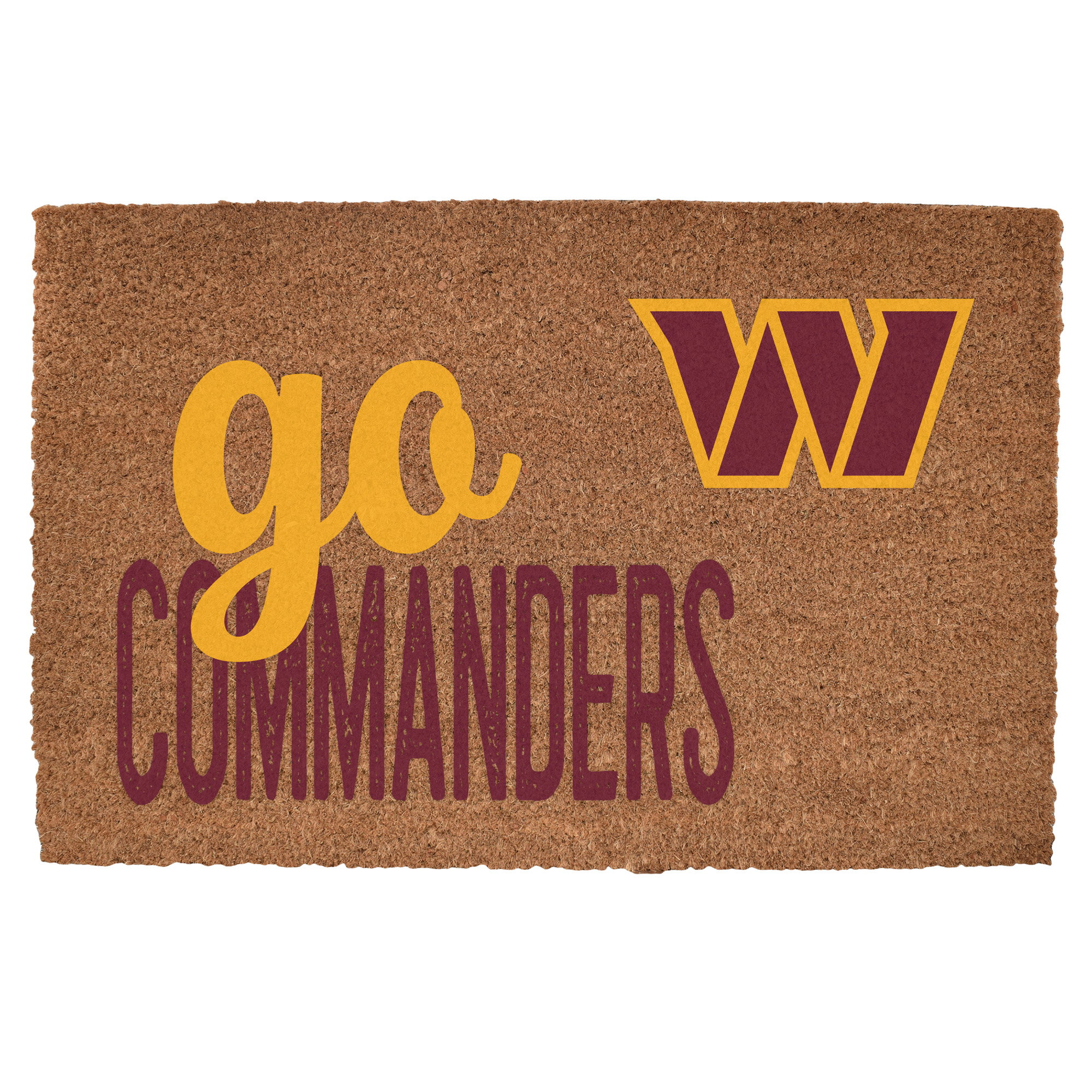Washington Commanders 20" x 30" Go Team Coir Door Mat