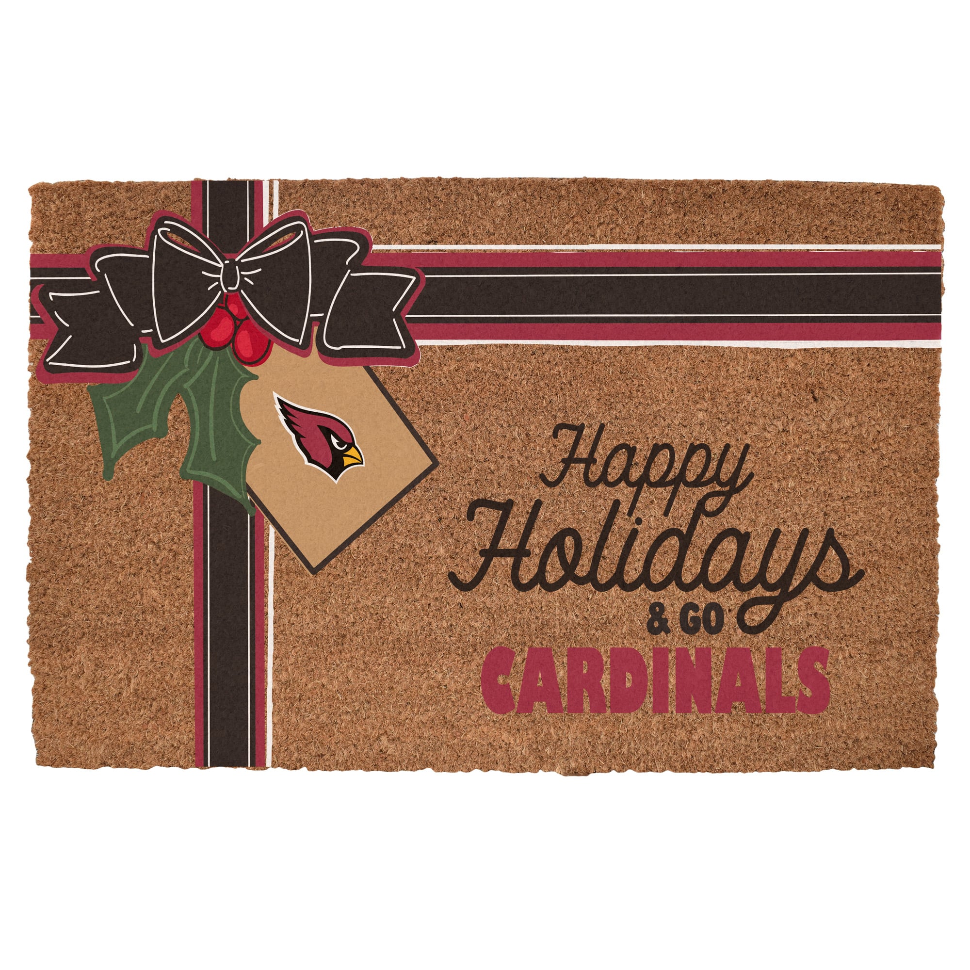 Arizona Cardinals 20" x 30" Holiday Gift Wrap Coir Door Mat