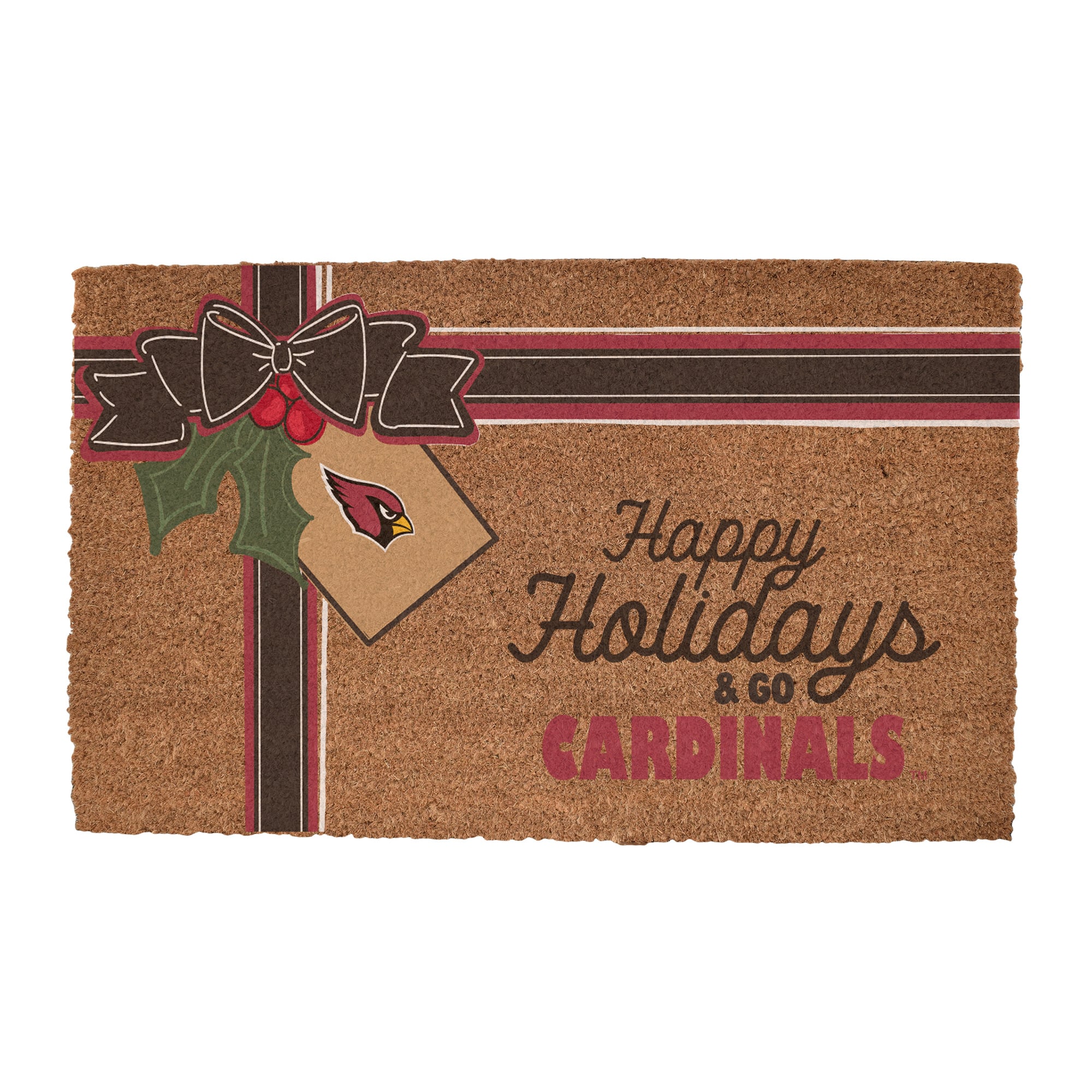 Arizona Cardinals 20" x 30" Holiday Gift Wrap Coir Door Mat