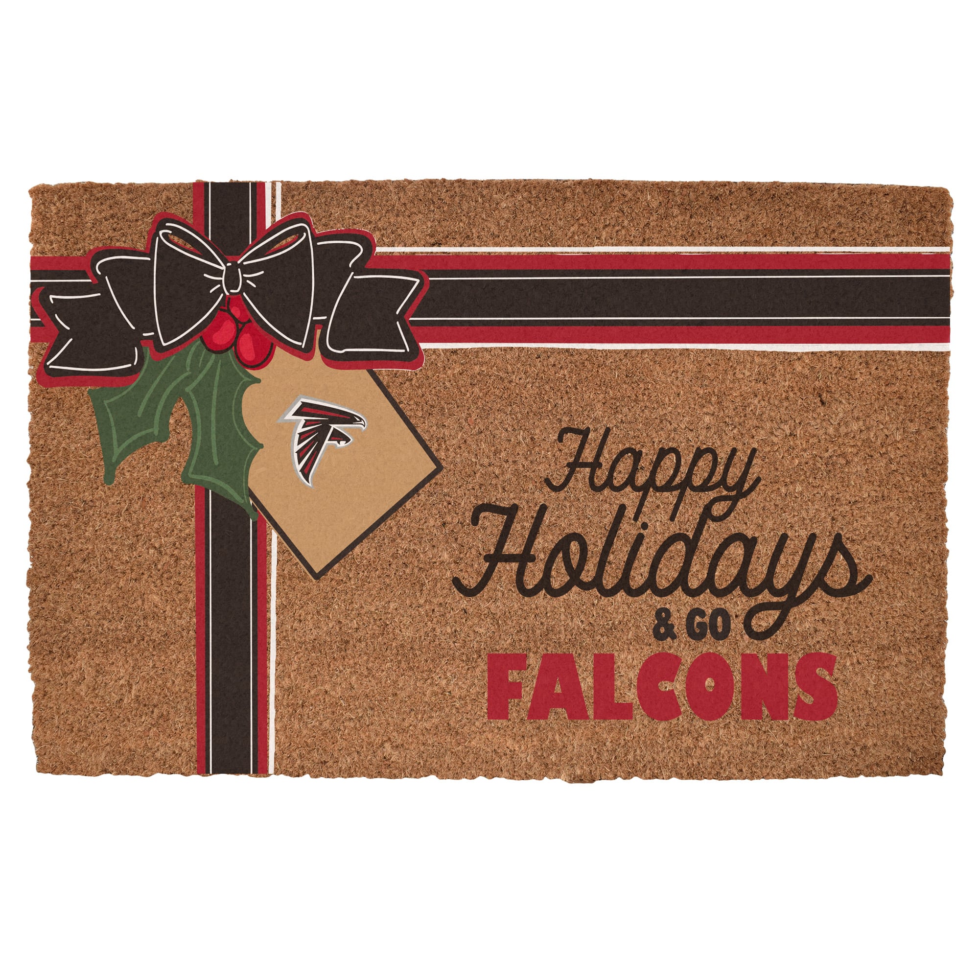 Atlanta Falcons 20" x 30" Holiday Gift Wrap Coir Door Mat