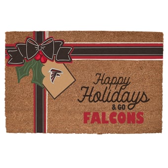 Atlanta Falcons 20" x 30" Holiday Gift Wrap Coir Door Mat