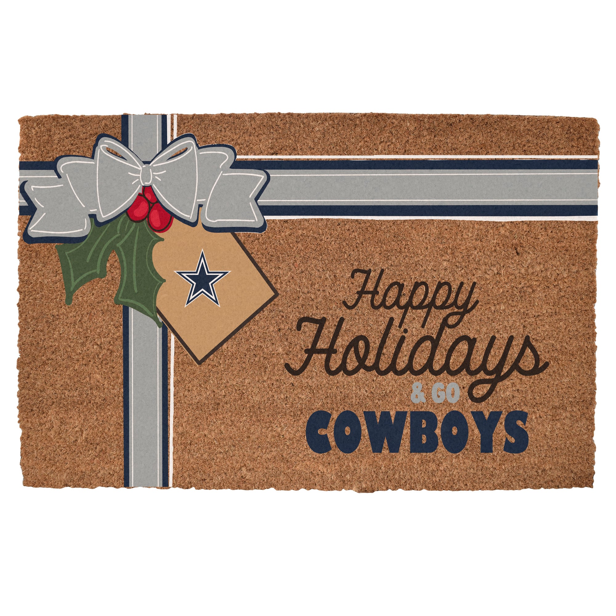 Dallas Cowboys 20" x 30" Holiday Gift Wrap Coir Door Mat