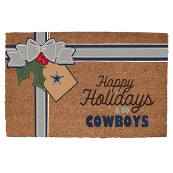 Dallas Cowboys 20" x 30" Holiday Gift Wrap Coir Door Mat