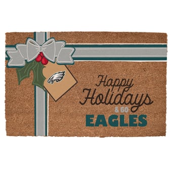 Philadelphia Eagles 20" x 30" Holiday Gift Wrap Coir Door Mat