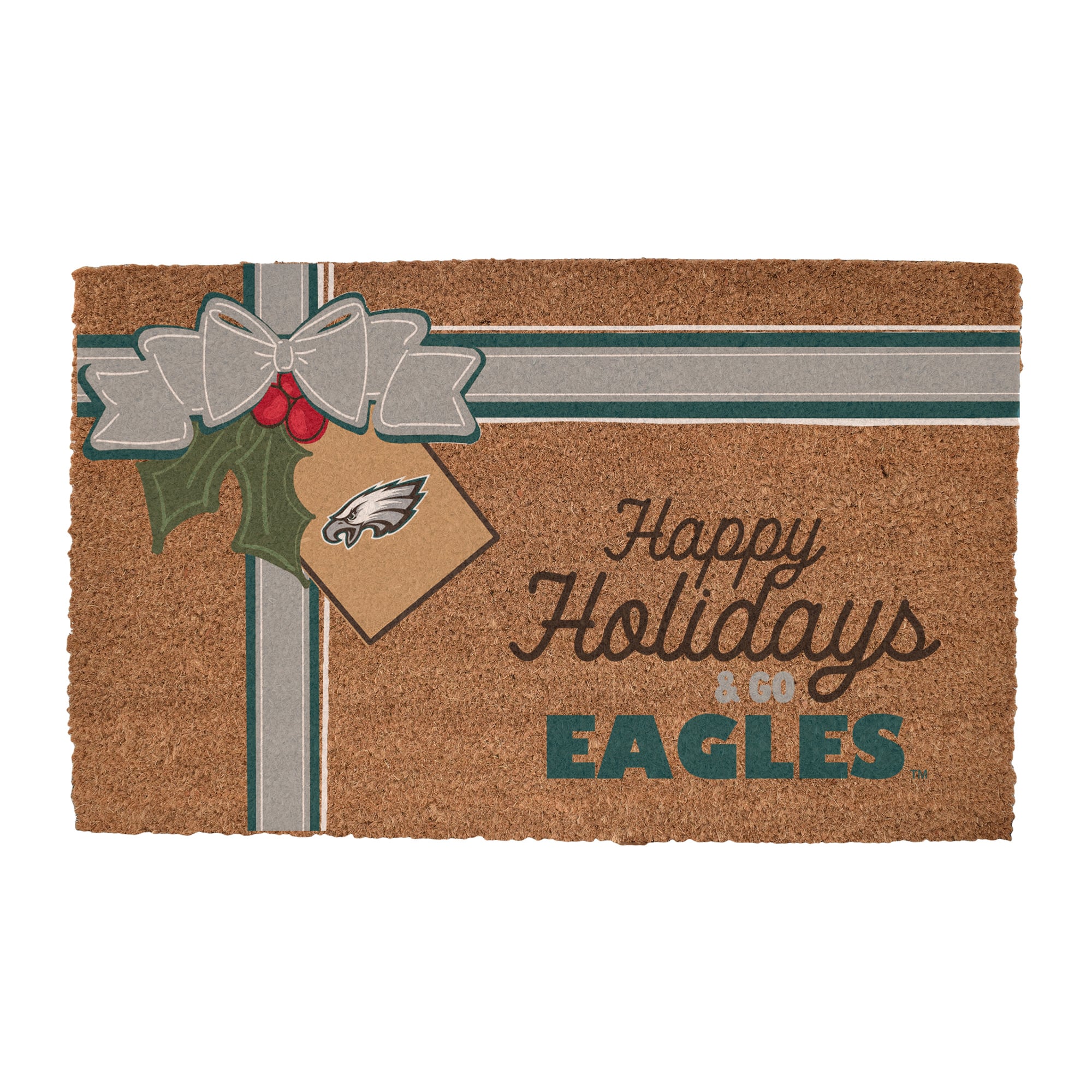 Philadelphia Eagles 20" x 30" Holiday Gift Wrap Coir Door Mat