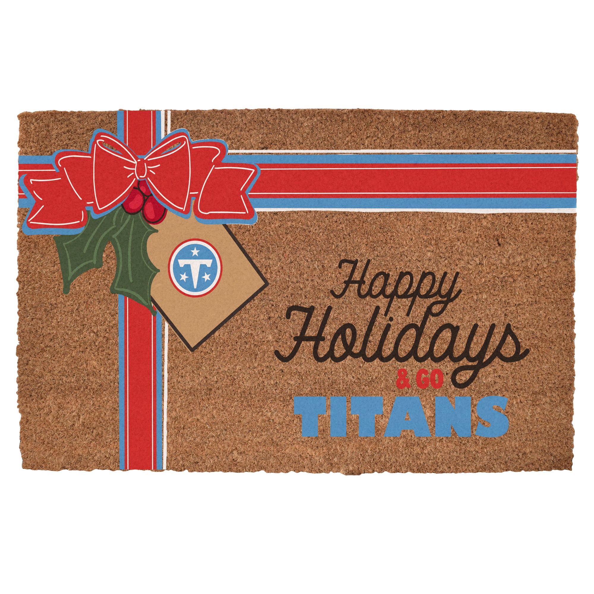 Tennessee Titans 20" x 30" Holiday Gift Wrap Coir Door Mat
